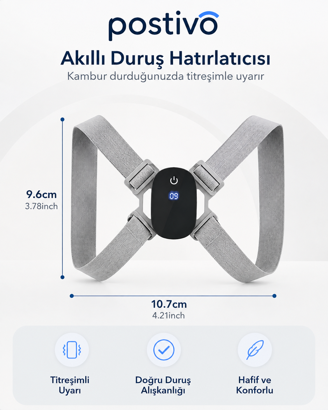 Postivo Akıllı Dik Duruş Korsesi